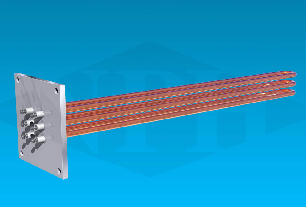 Non Ansi Flanges-Boiler and Thermolator Immersion - Square Flange-Available in Various Diameters-3 Elements Non Ansi Flanges-Boiler and Thermolator Immersion - Square Flange-Available in Various Diameters-3 Elements